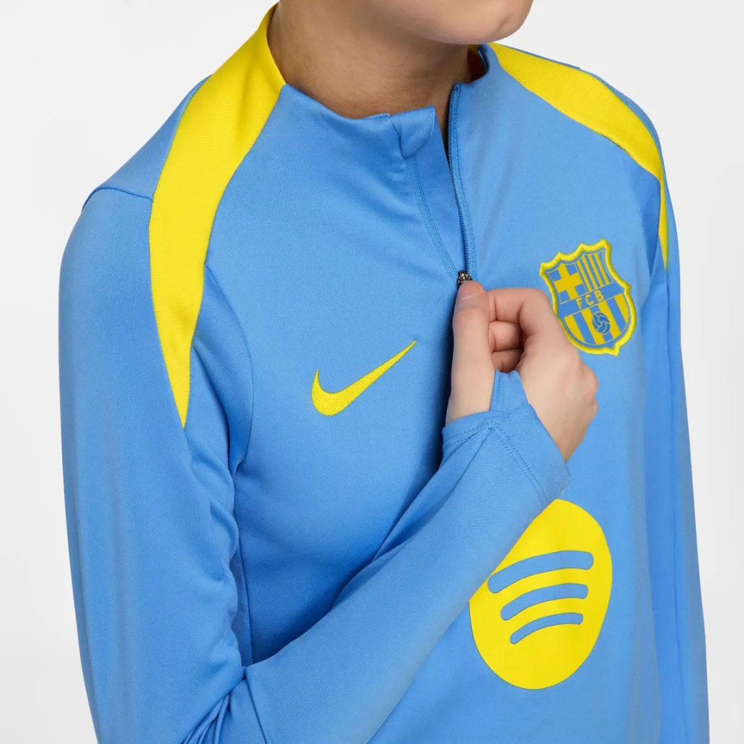 Nike FC Barcelona Strike Drill Top 2025/2026 - Blauw/Geel - Maat 170