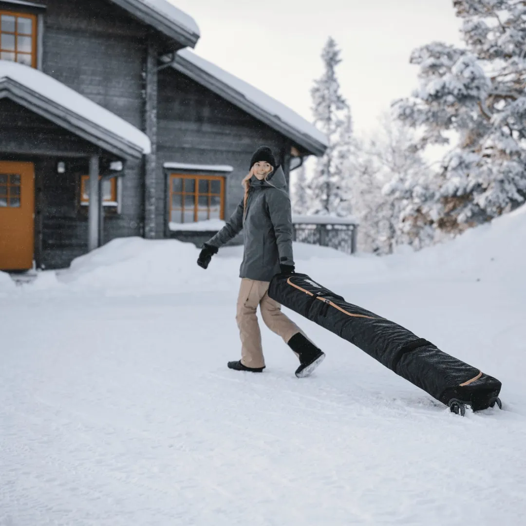 Thule Sporttas RoundTrip Ski Roller 192cm - 130L - Zwart
