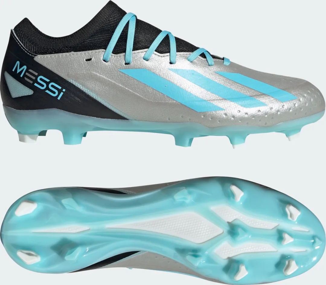 adidas Performance X Crazyfast Messi.3 FG Voetbalschoenen 44 2/3 - Zilver
