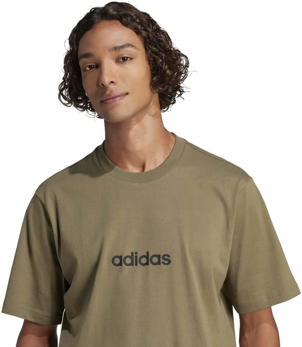 adidas Sport M Lin Sj T T-shirt - M - Groen