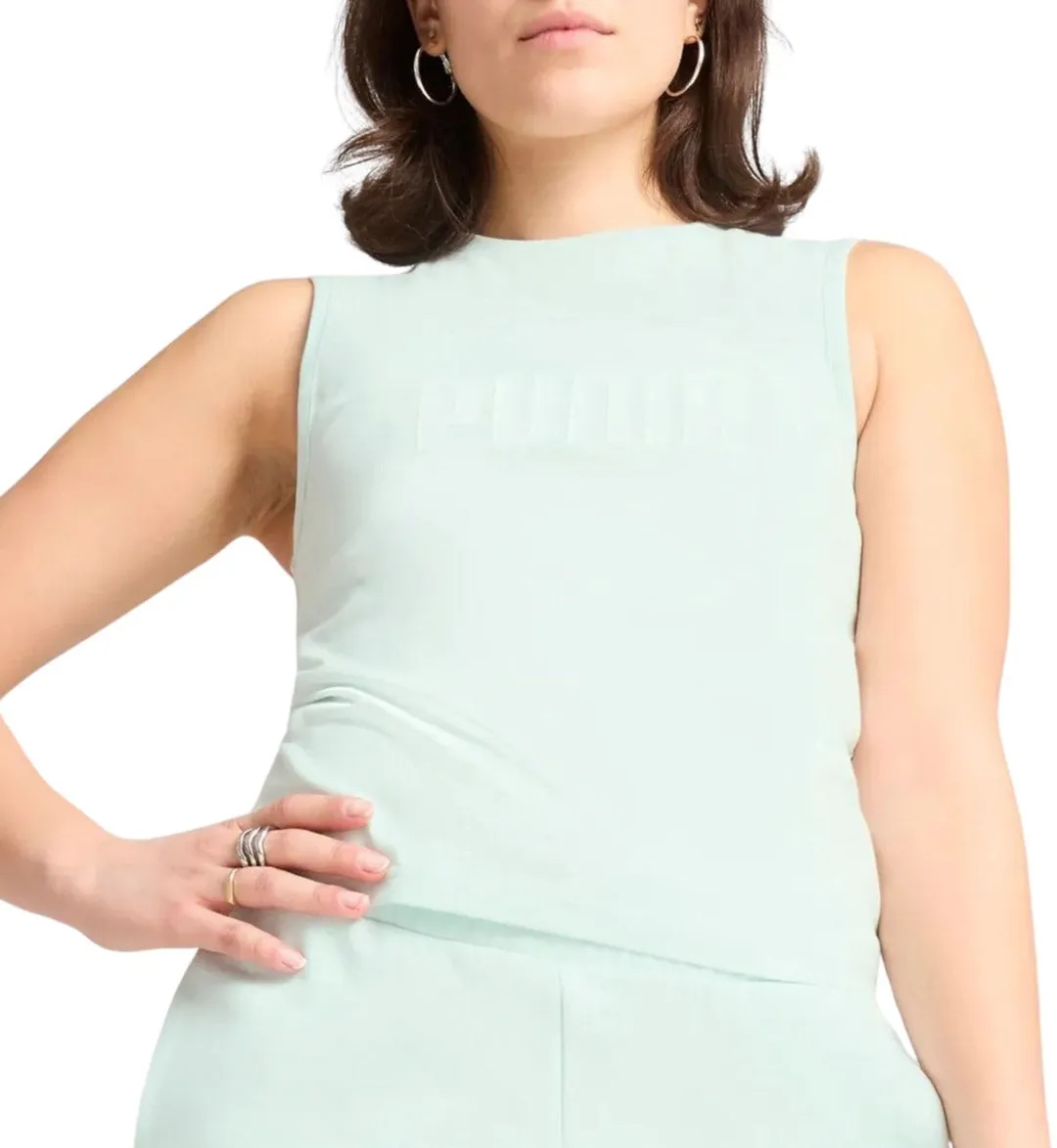 PUMA ESS No. 1 Logo Slim Tanktop Dames