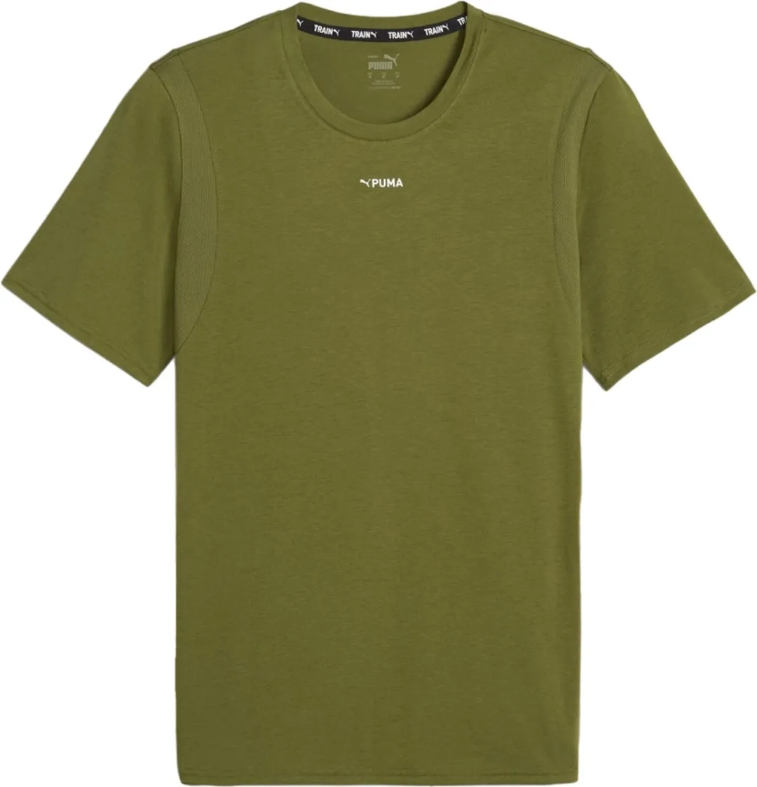 PUMA Fit Triblend Ultralight T-shirt Heren - Olive Green