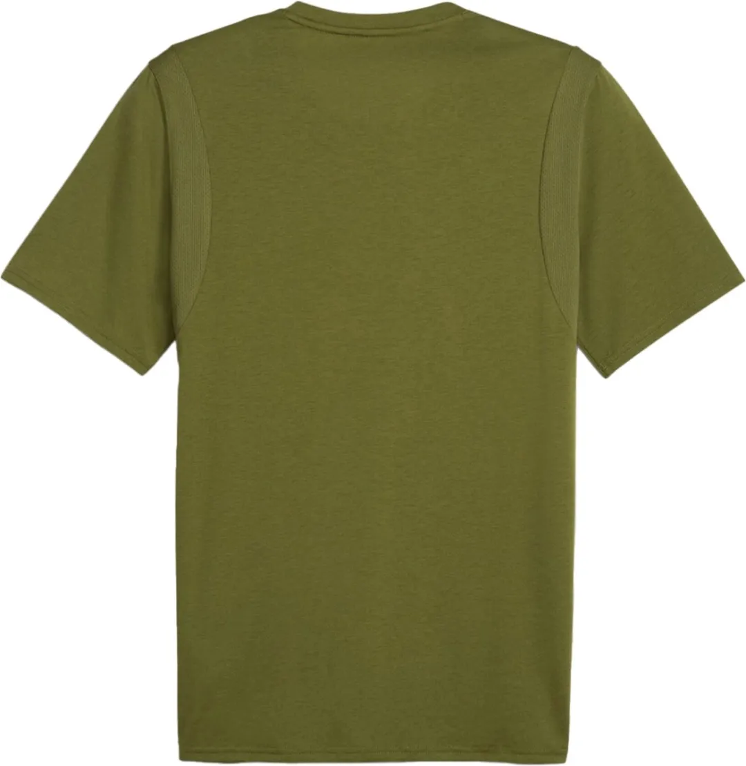 PUMA Fit Triblend Ultralight T-shirt Heren - Olive Green