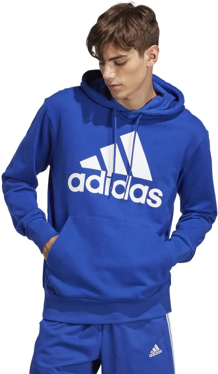 adidas Essentials French Terry Big Logo Hoodie L - Blauw