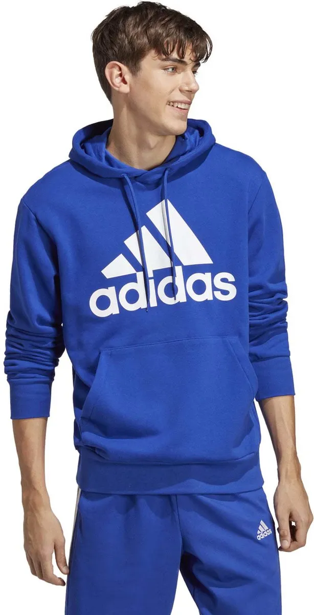 adidas Essentials French Terry Big Logo Hoodie L - Blauw - afbeelding 6 van 6