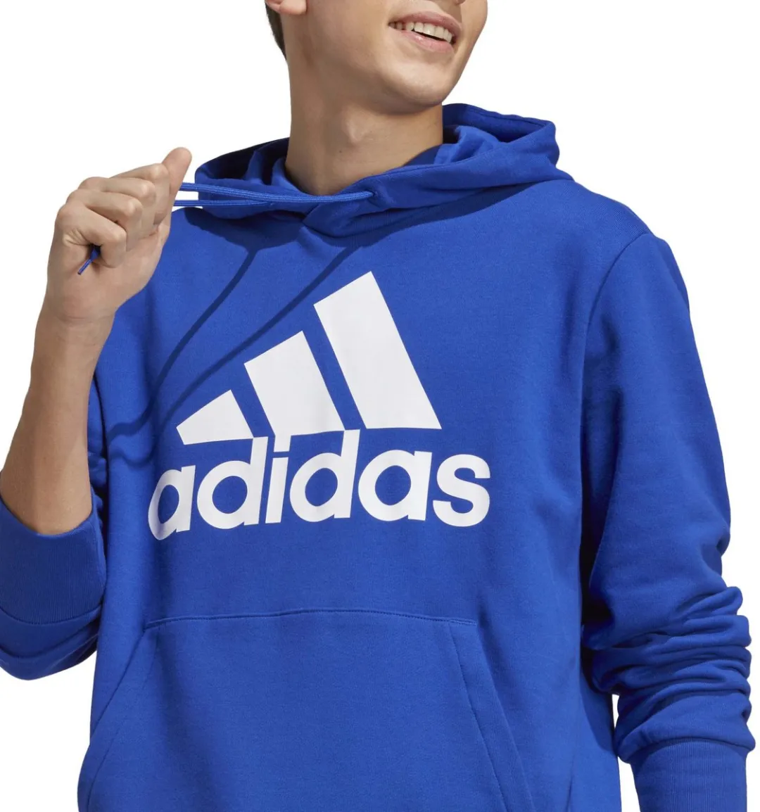 adidas Essentials French Terry Big Logo Hoodie L - Blauw
