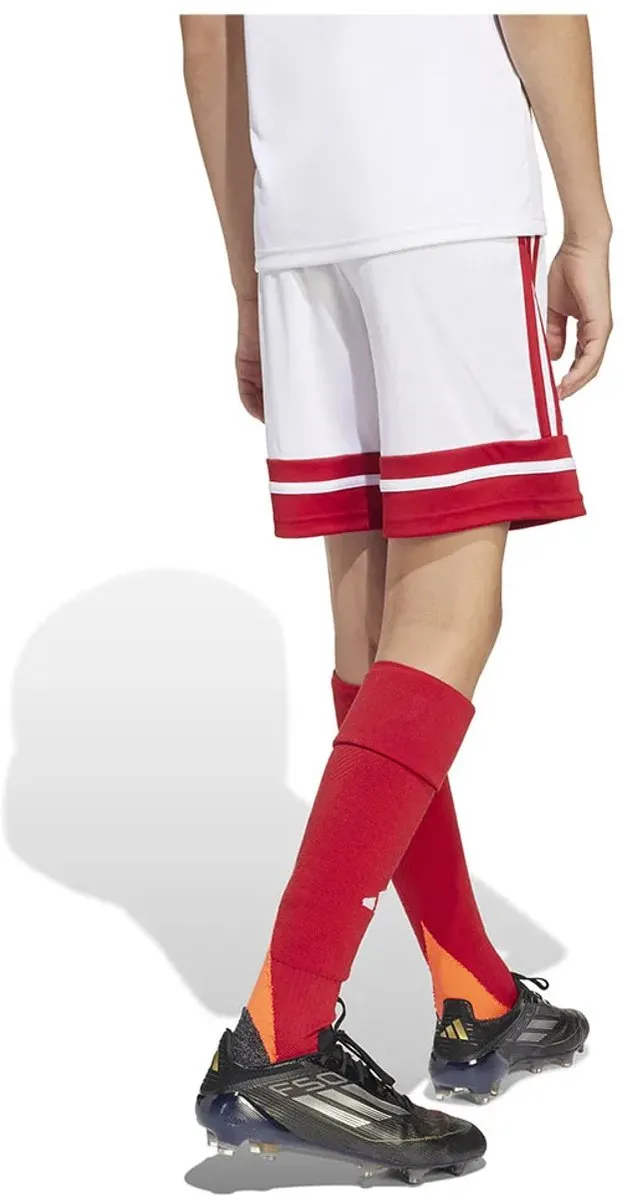 Adidas Squadra 25 Korte Broek 13-14j - Wit/Rood