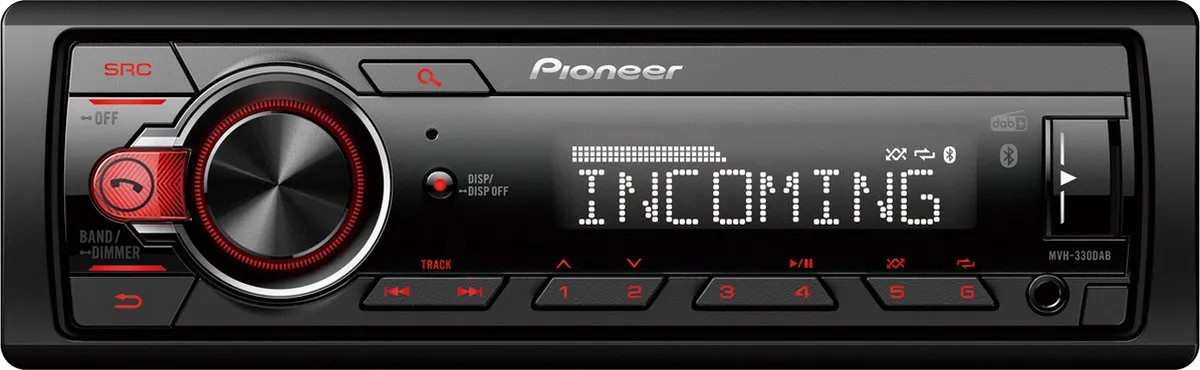 Pioneer MVH-330DAB Autoradio - 50W - Zwart