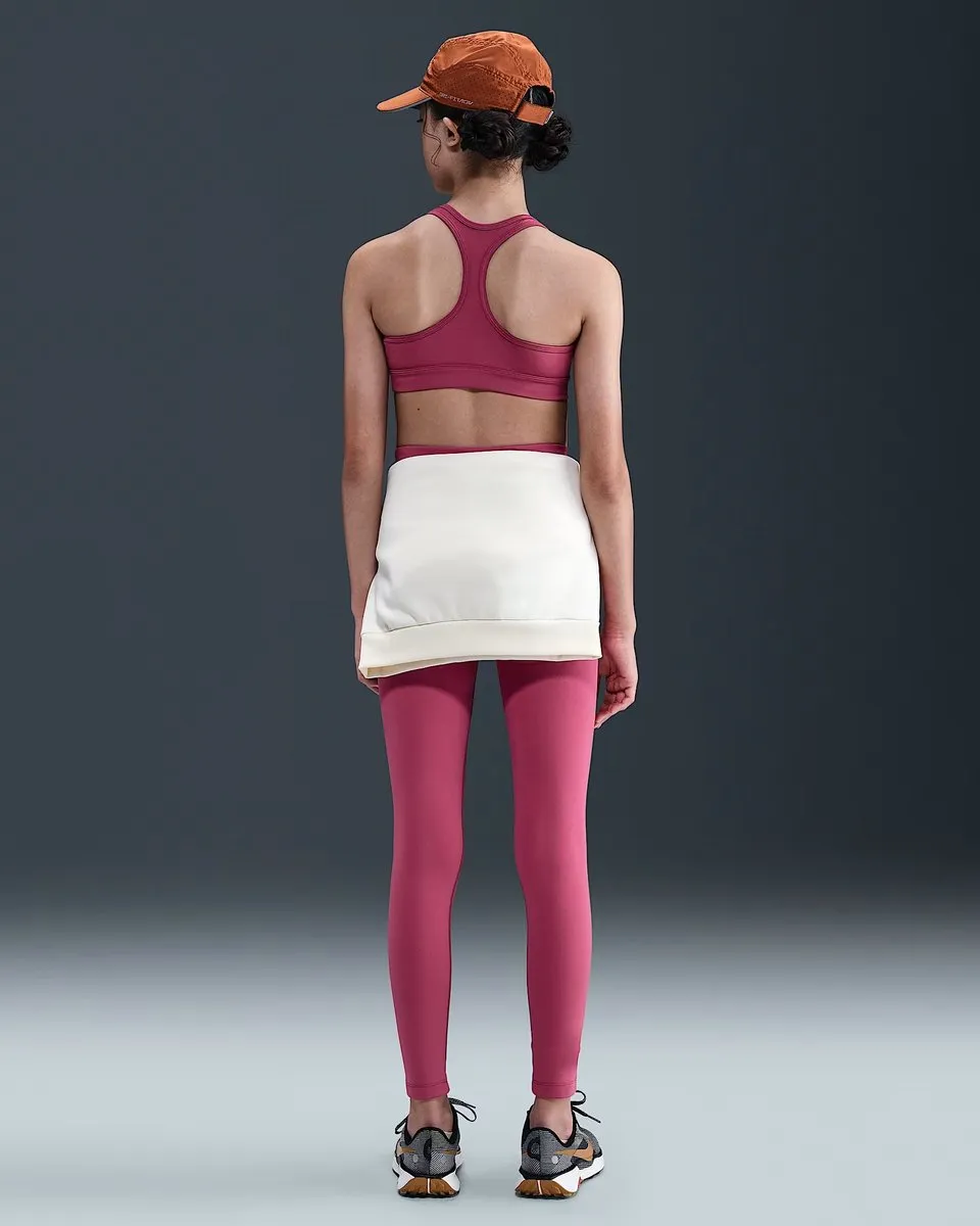 Nike Dri-FIT Tights FZ5605-634 - Trainingslegging Meisjes XL - Rood