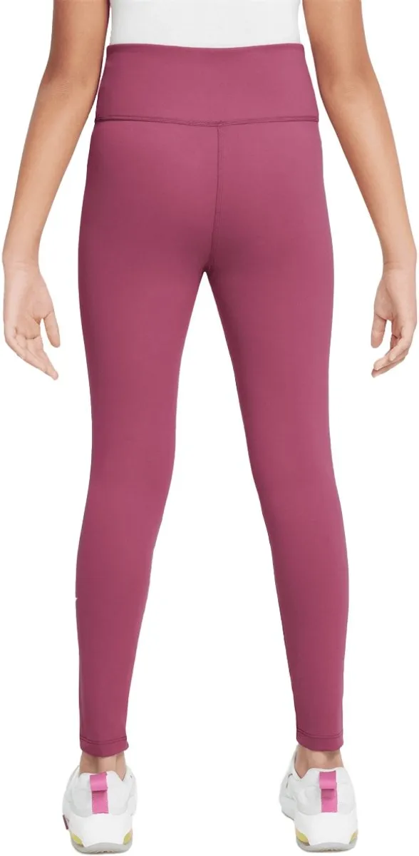 Nike Dri-FIT Tights FZ5605-634 - Trainingslegging Meisjes XL - Rood