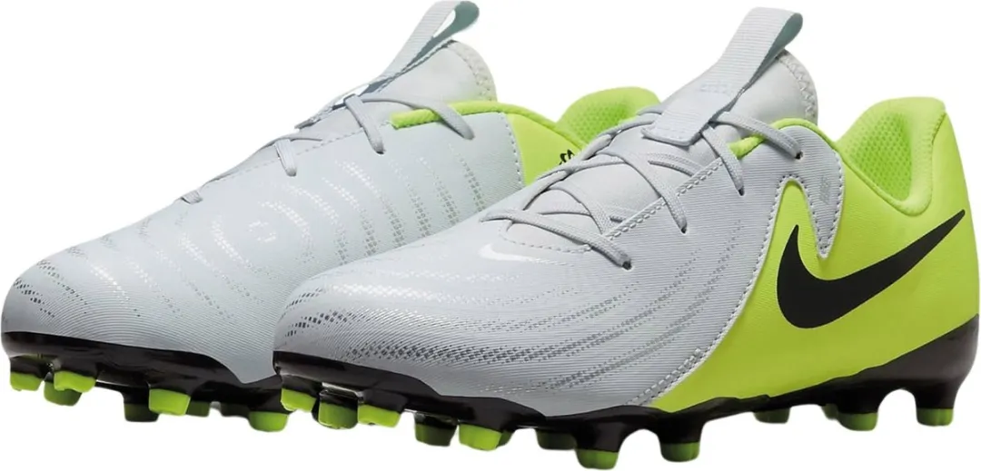 Nike Phantom GX II FG/MG Junior - FD6722-003 - Lichtgrijs/Geel/Zwart