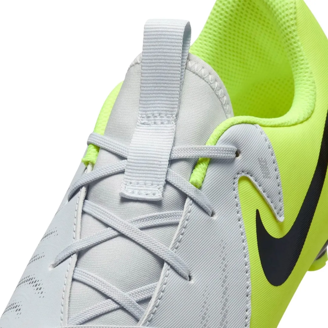 Nike Phantom GX II FG/MG Junior - FD6722-003 - Lichtgrijs/Geel/Zwart