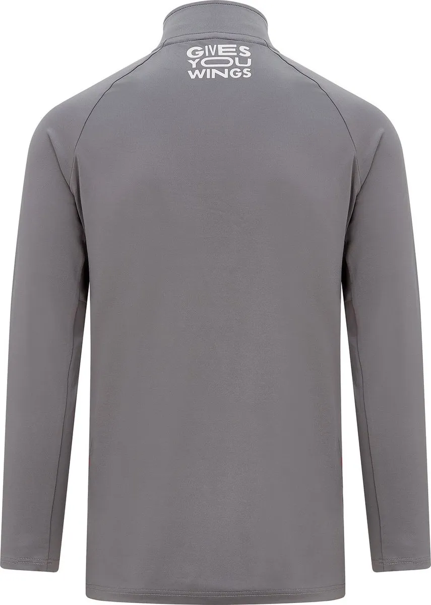 Red Bull Racing LS Zip Tech Tee - XL - Lichtgrijs