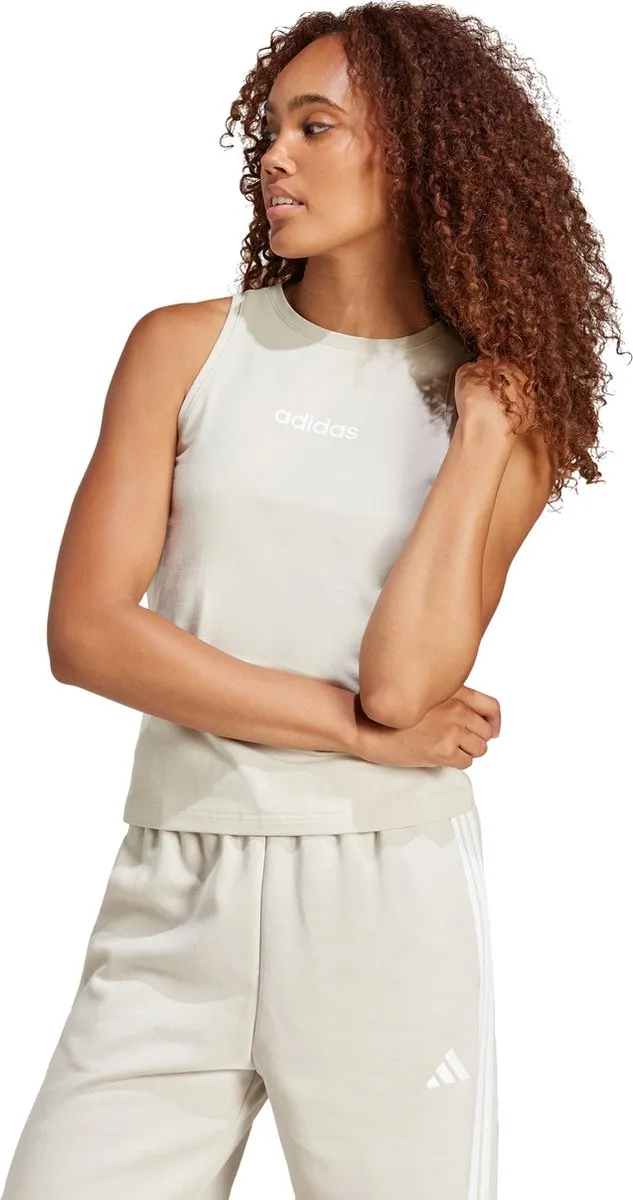 adidas Sportswear Essentials Linear Tanktop M - Beige