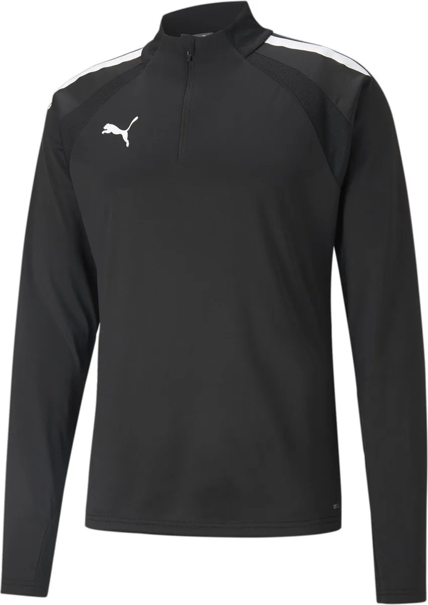 PUMA TeamLIGA 1/4 Zip Top Heren - XXL - Puma Black-Puma White