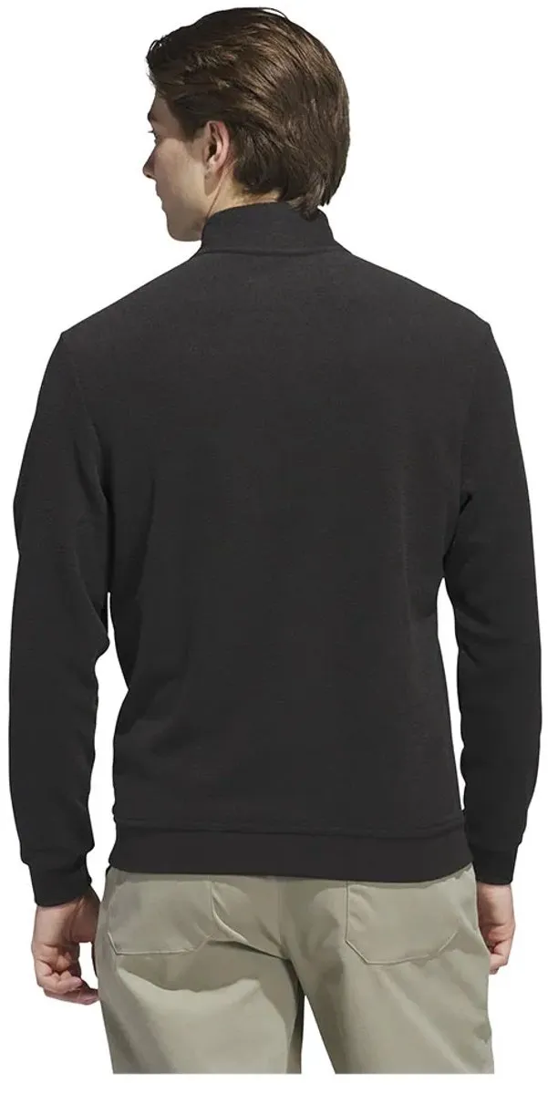 adidas Ultimate365 Terry Cloth Sweatshirt - Halve Rits - Zwart