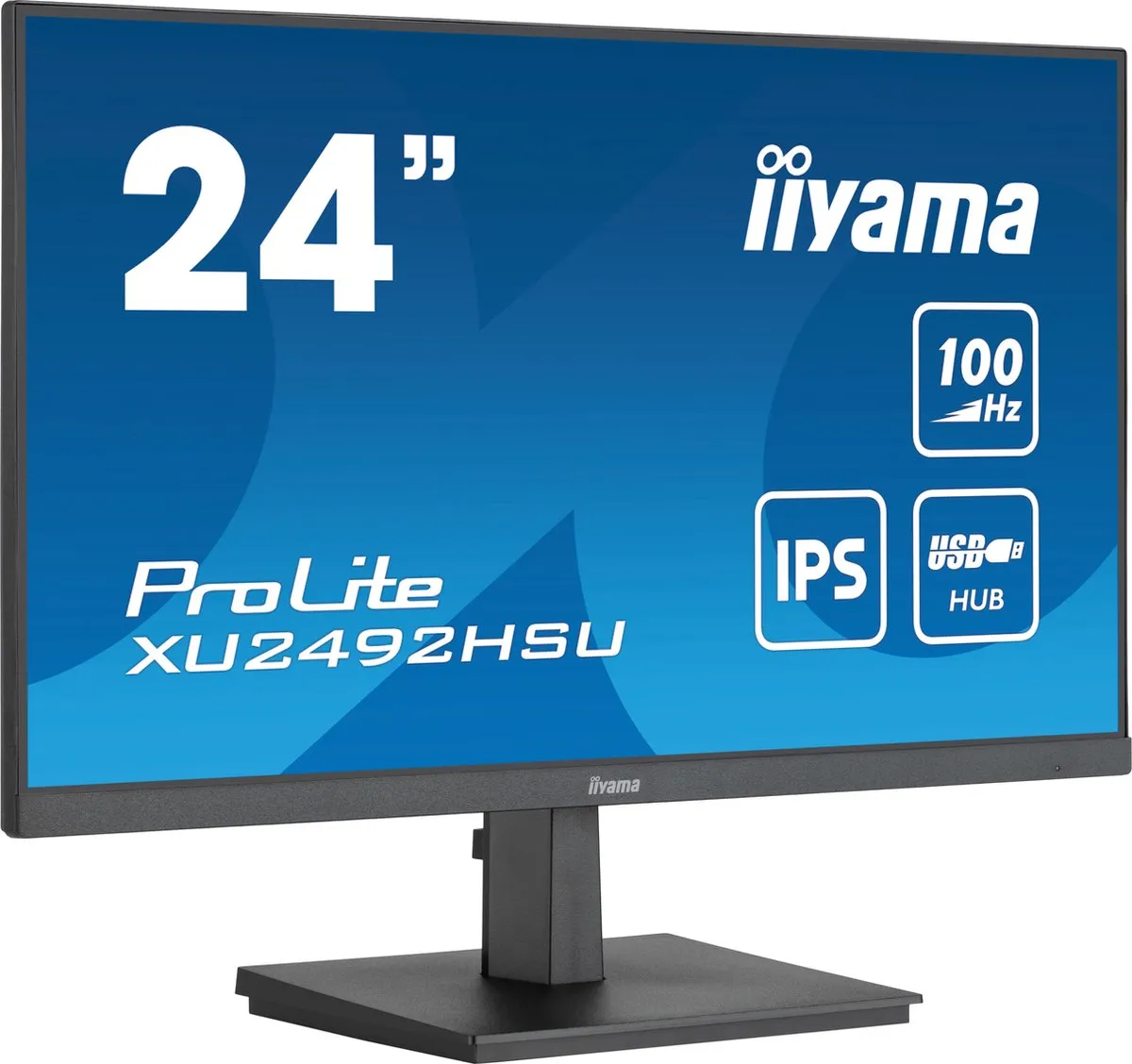 iiyama ProLite XU2492HSU-B6 Monitor 24" Full HD IPS - USB-Hub 4x