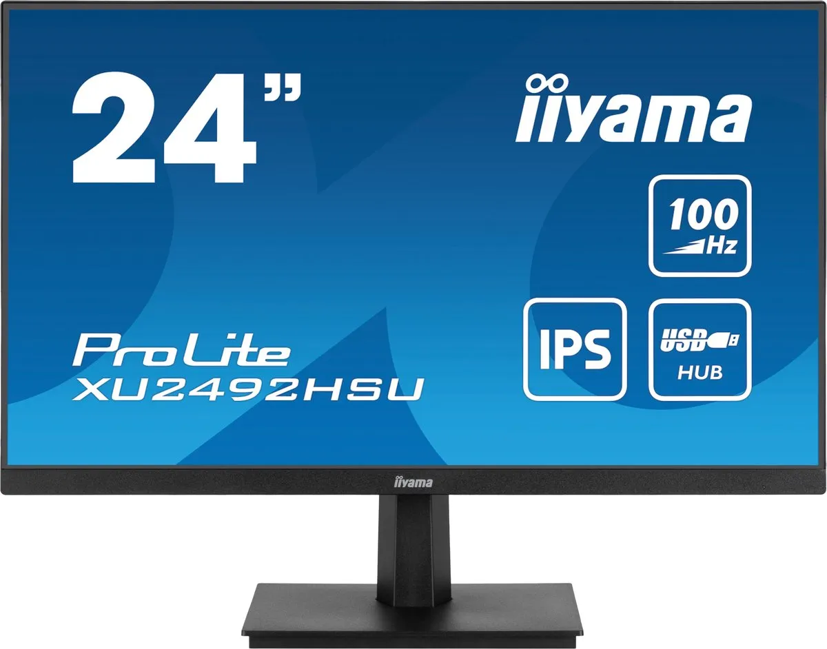iiyama ProLite XU2492HSU-B6 Monitor 24" Full HD IPS - USB-Hub 4x - afbeelding 6 van 6