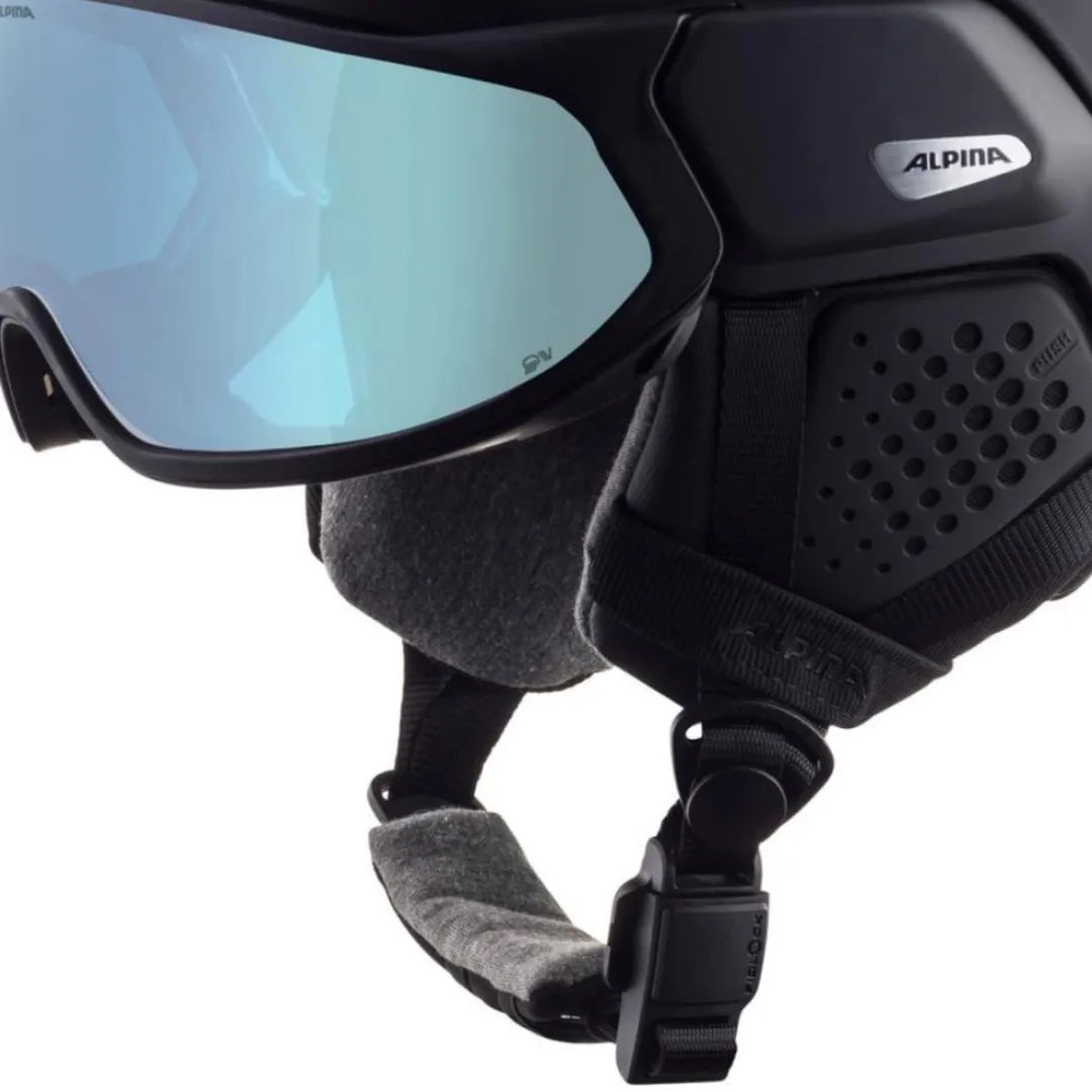 Alpina Oro QV MIPS Skihelm - Zwart Matt - Maat 51-54cm
