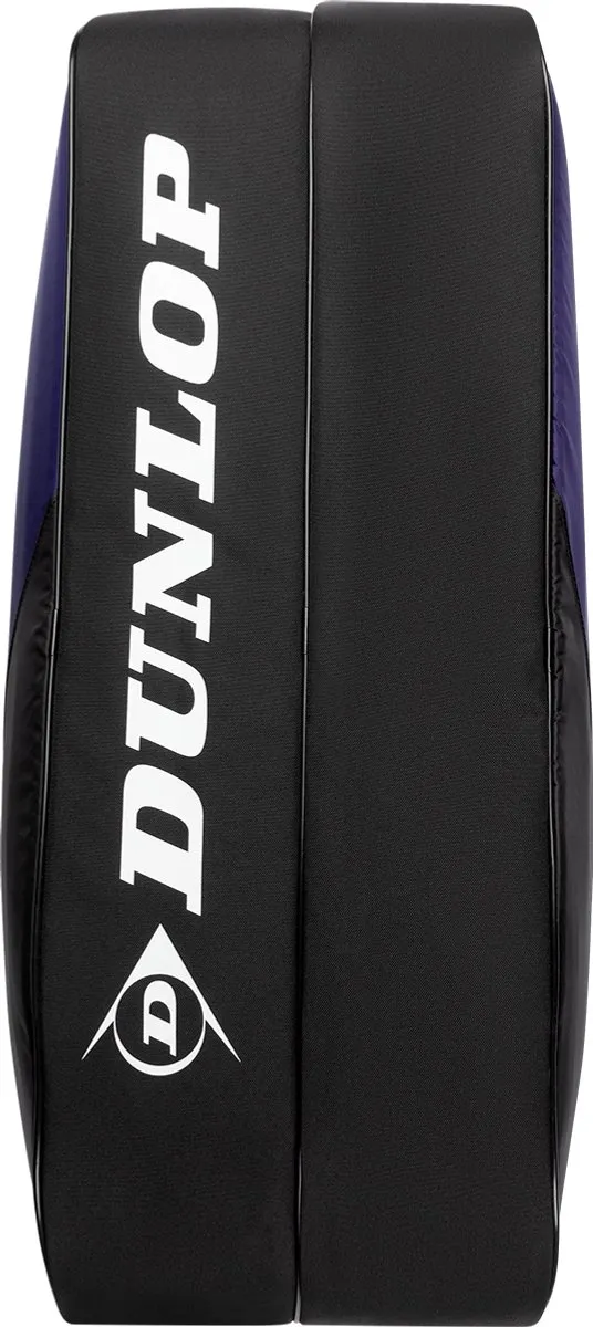 Dunlop FX-CLUB 6RKT Sporttas - 6 Rackets - 2 Thermovakken - Violet/Zwart/Cyaan