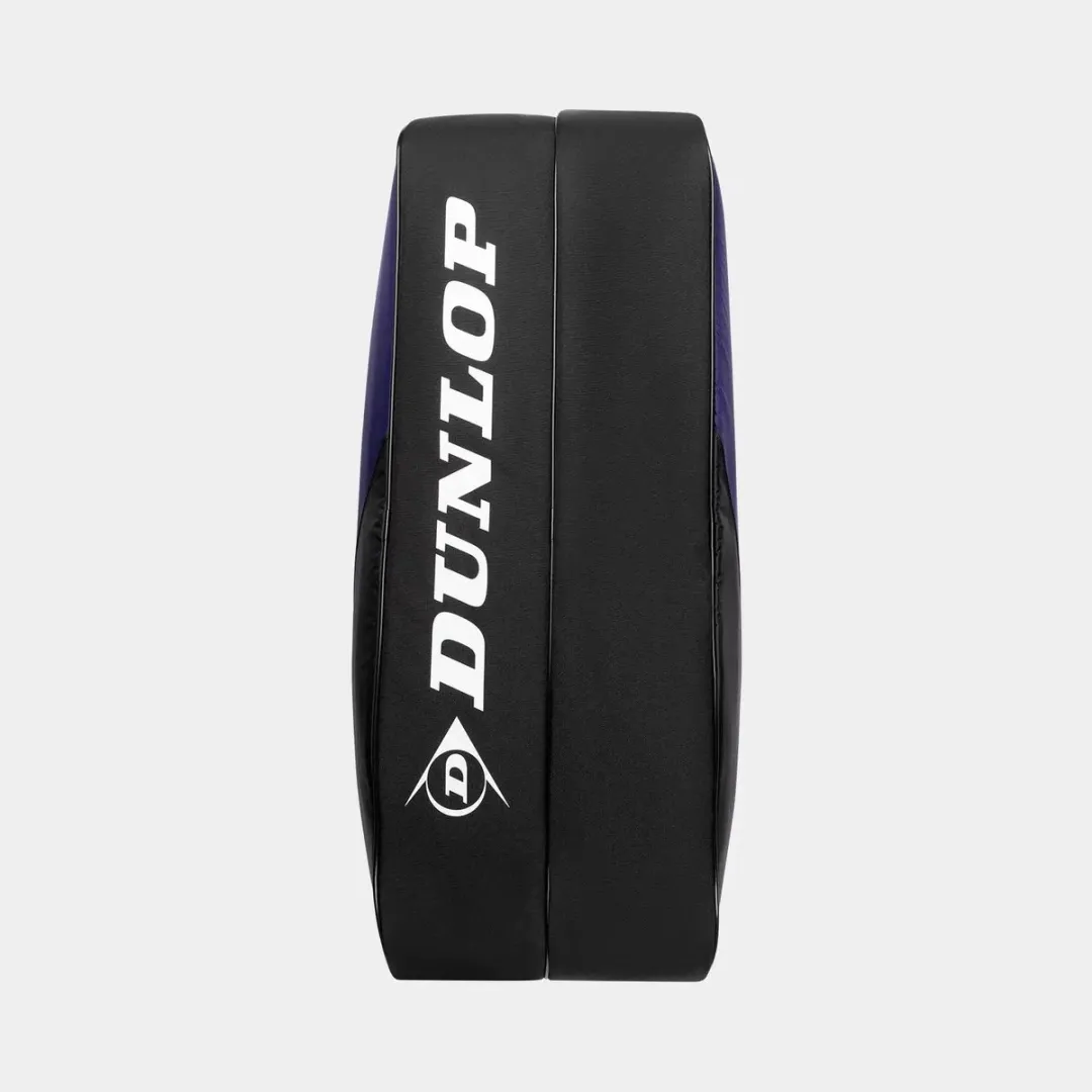 Dunlop FX-CLUB 6RKT Sporttas - 6 Rackets - 2 Thermovakken - Violet/Zwart/Cyaan