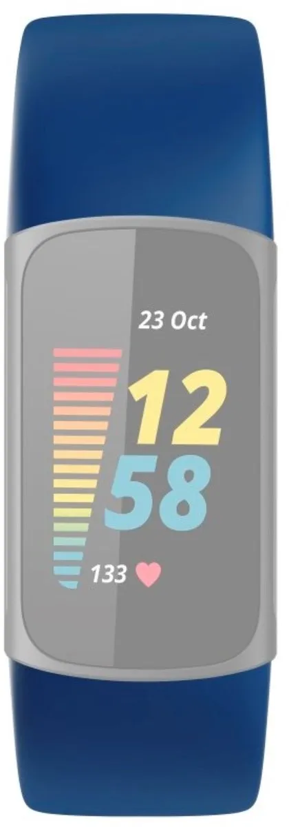 Hama Polsband Fitbit Charge 5 - Donkerblauw