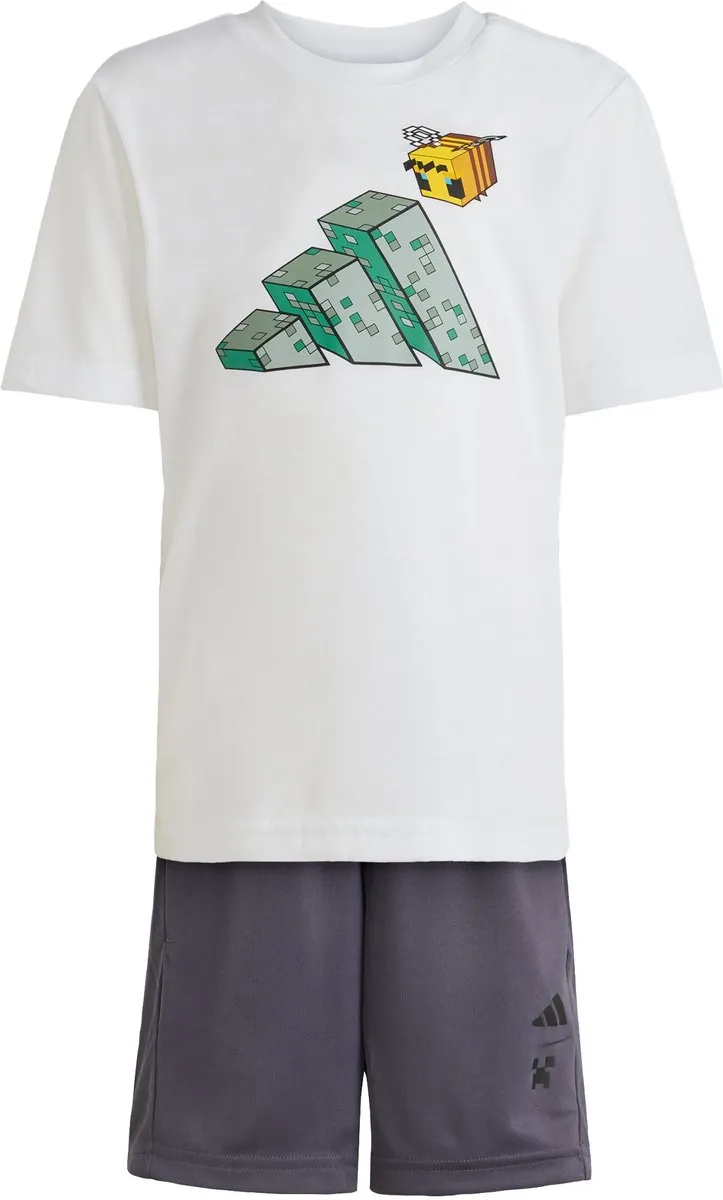 adidas Minecraft Training Joggingpak Wit - 98