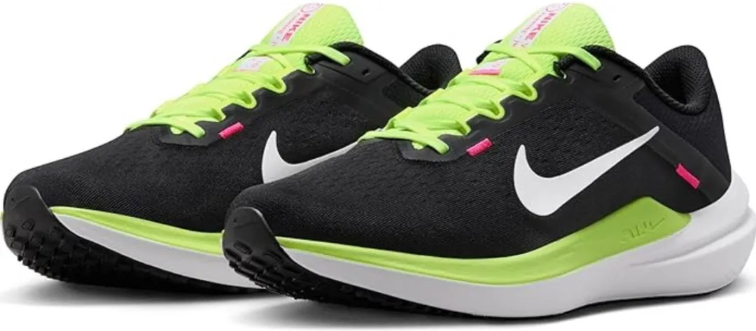 Nike Air Winflo 10 XCC Hardloopschoenen FN6825-010 - Maat 44,5 - Zwart/Geel