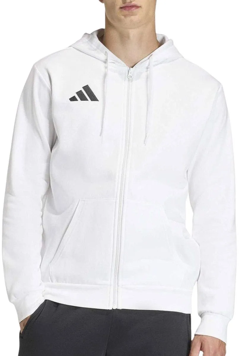 adidas Entrada 26 Full Zip Hooded Vest - XL - Rood/Wit