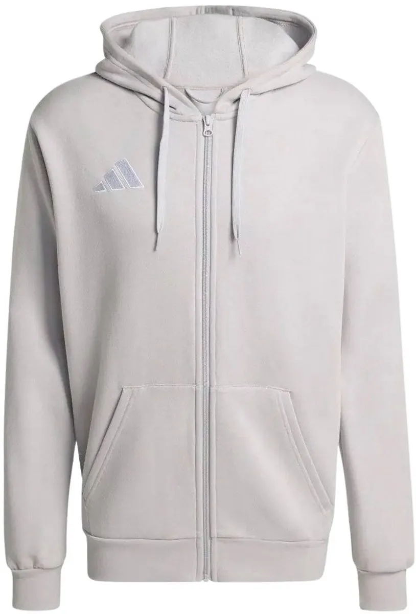 adidas Entrada 26 Full Zip Hooded Vest - XL - Rood/Wit