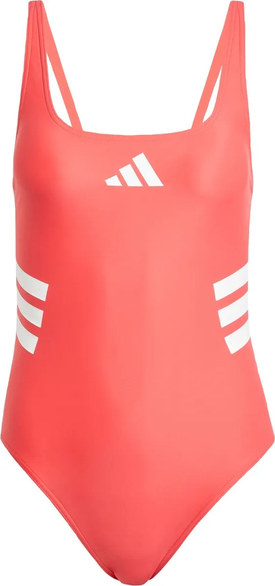 adidas 3-Stripes U-Back Badpak Dames Rood - JE4371