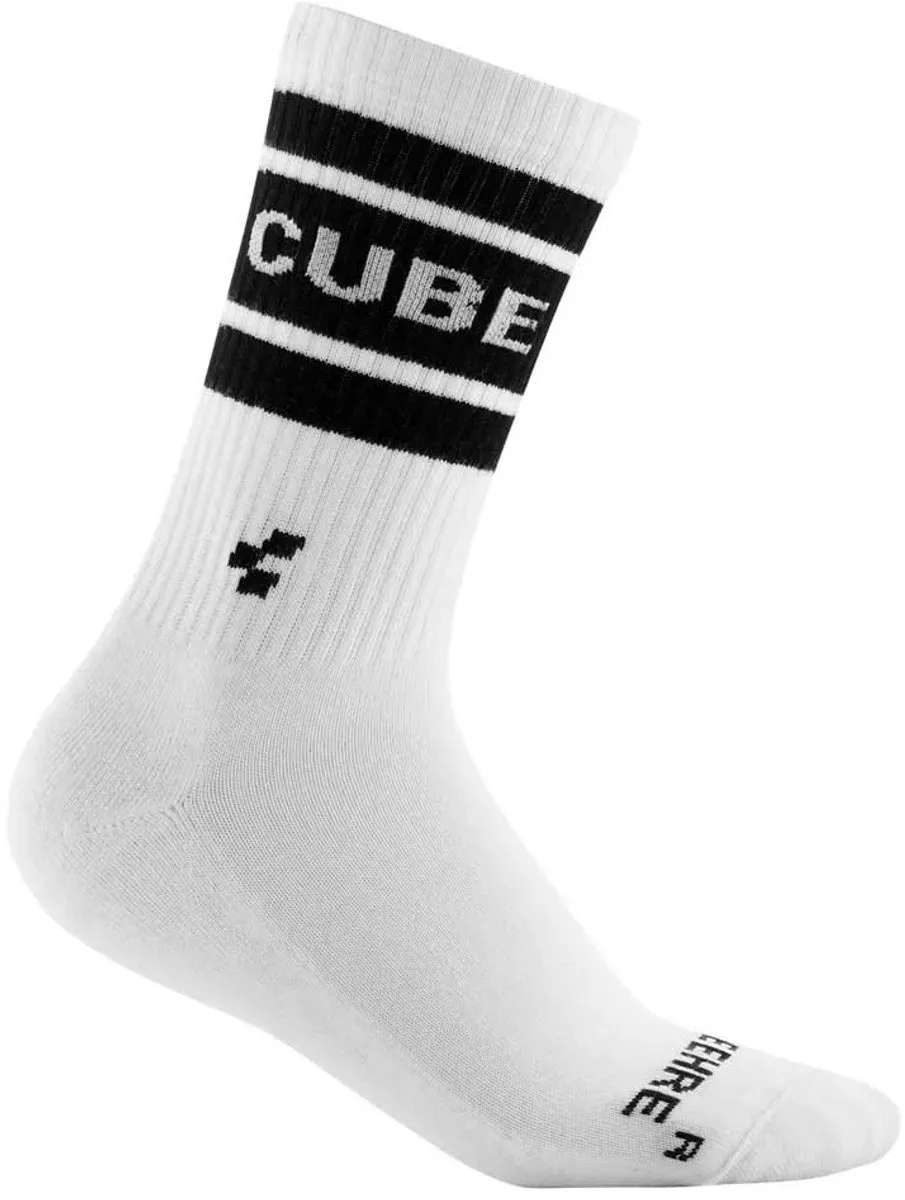 Cube After Race High Cut Sokken - Wit/Zwart