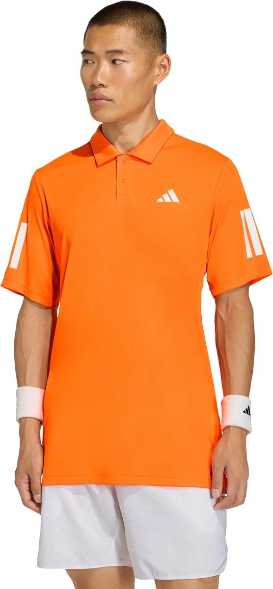 adidas Performance Club Tennis 3-Stripes Poloshirt KB9709 - Heren - L - Oranje