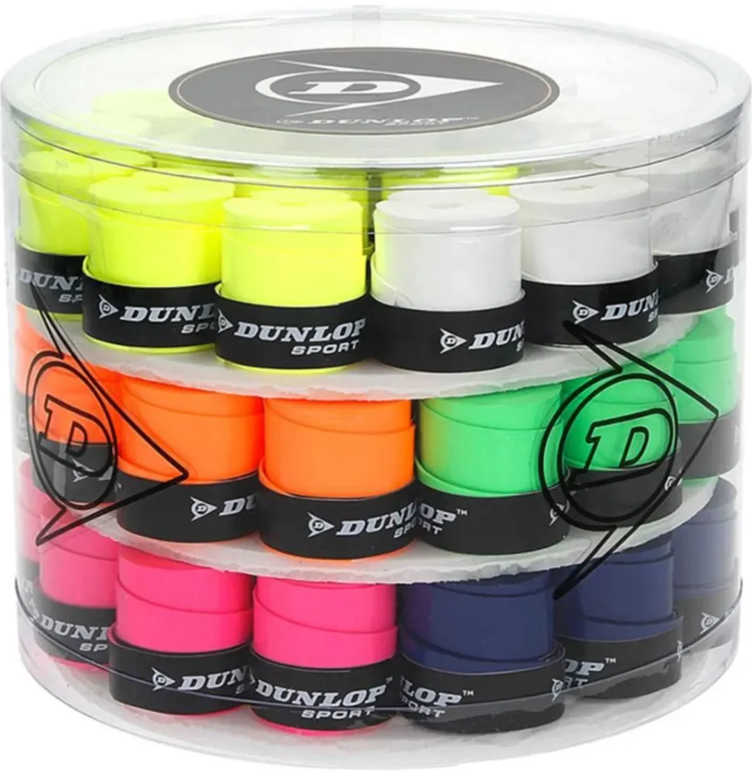 Dunlop Tour Pro Overgrips - 60 Stuks - Wit