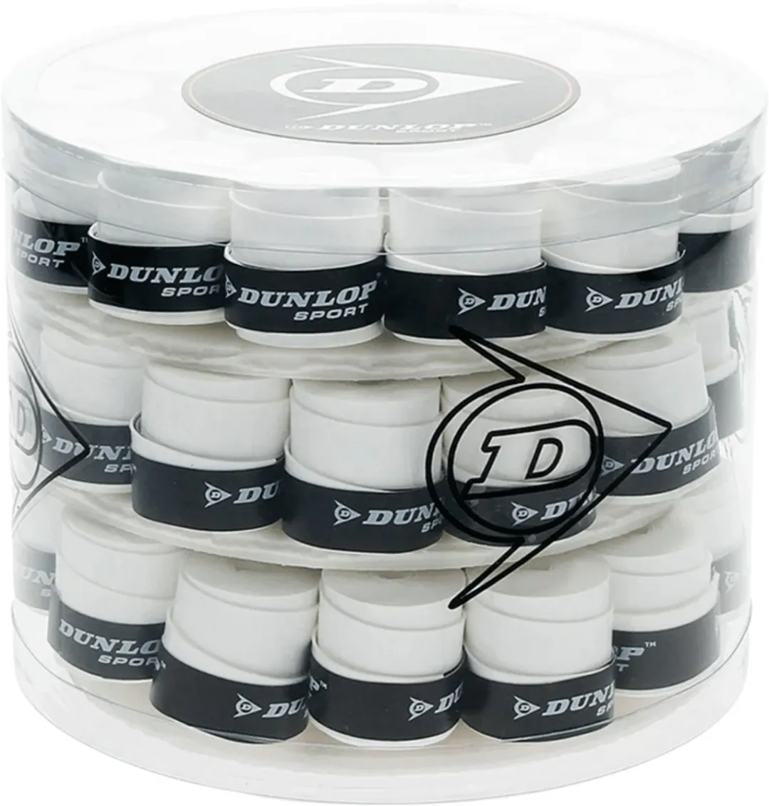 Dunlop Tour Pro Overgrips - 60 Stuks - Wit - afbeelding 6 van 6