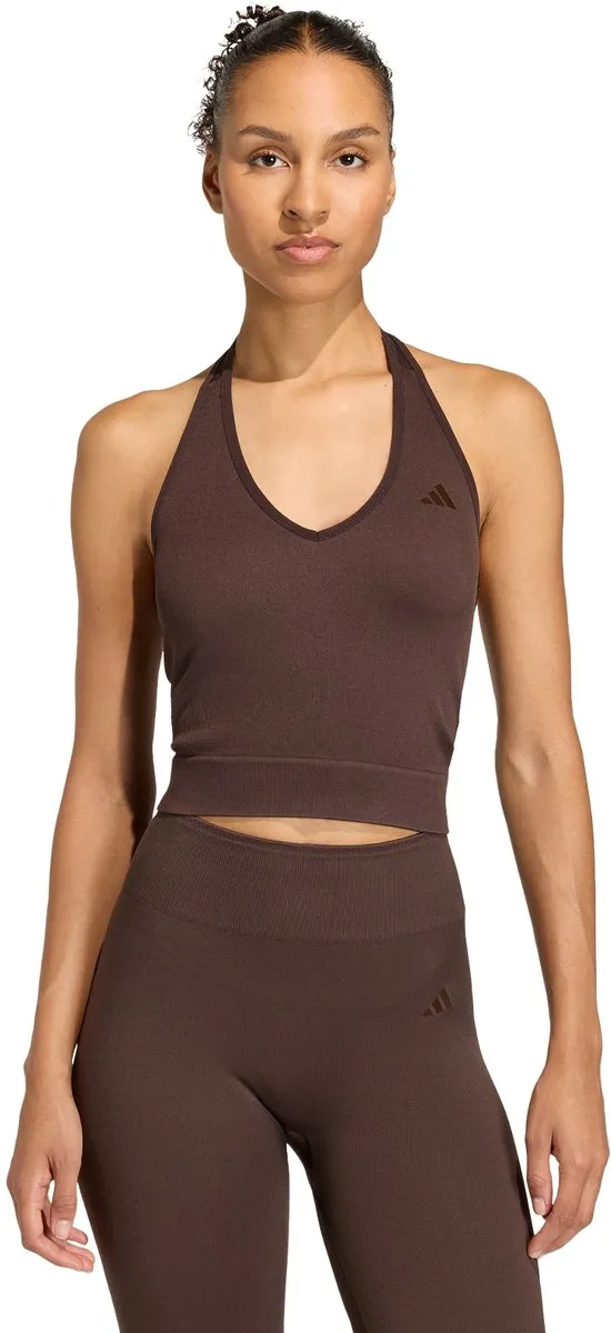 adidas Performance Workout Essentials Knit Halterneck T-shirt M