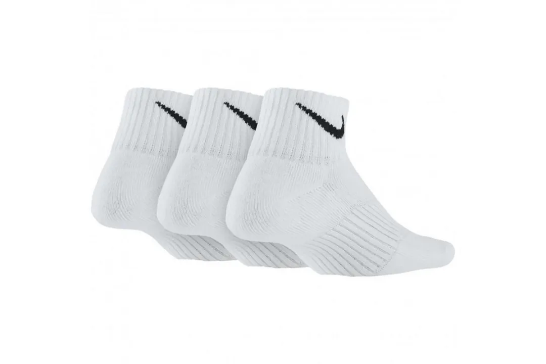 Nike 3PPK Yth Ctn SX4722-101 Sportsokken - 3 Stuks - Wit