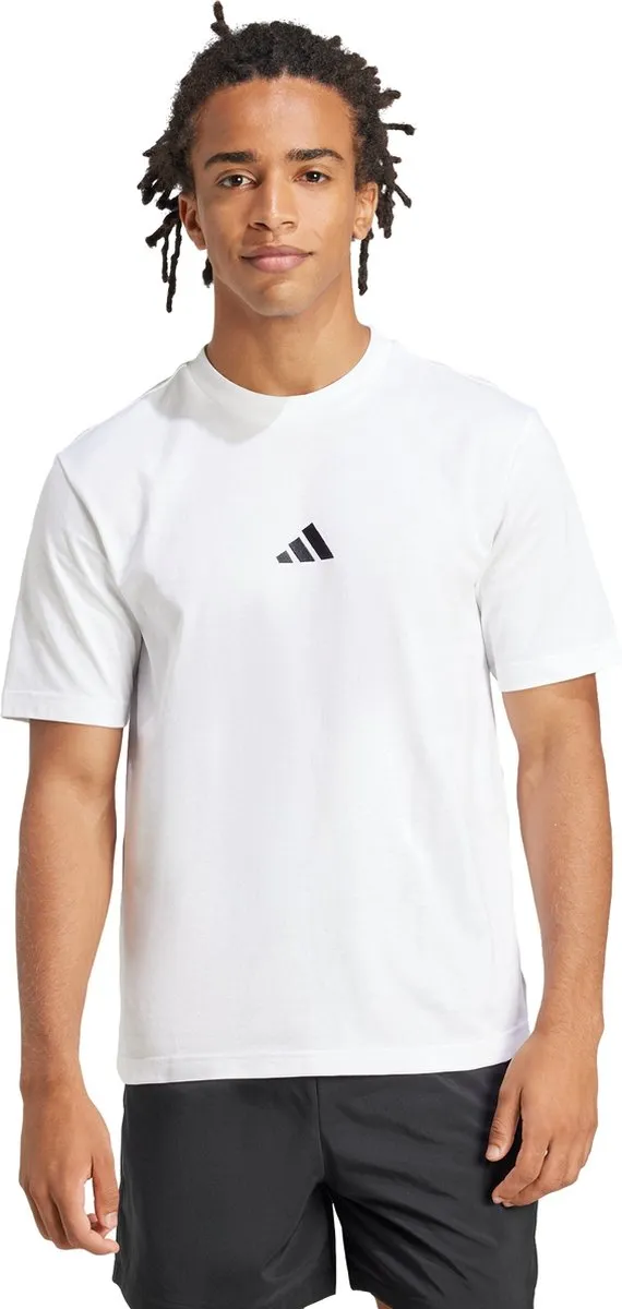 adidas Essentials Small Logo T-shirt - Wit - XXL