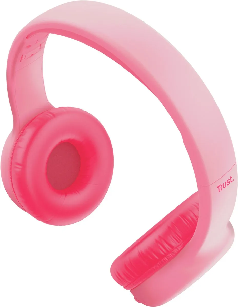 Trust Nouna Draadloze Kinderkoptelefoon Roze - 25274