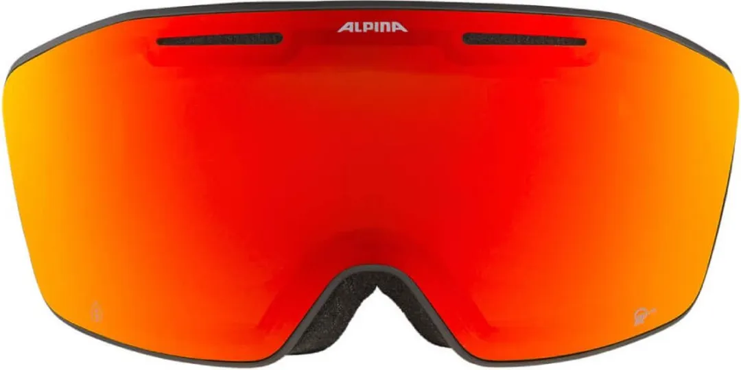 Alpina Nendaz Q-Lite OTG Skibril - Zwart Geel - Rood