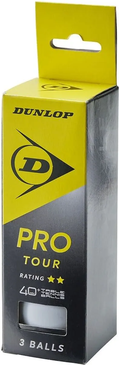 Dunlop 40+ Pro Tour Tafeltennisballen - 3 Stuks