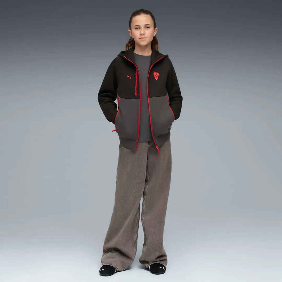 PUMA Pumatech FZ Hoodie Jr - 128 - Zwart