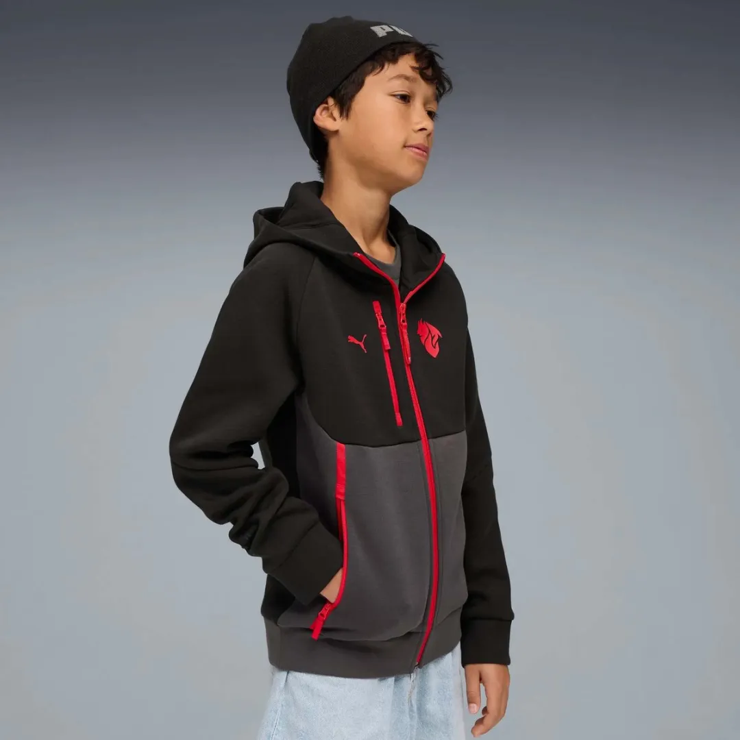 PUMA Pumatech FZ Hoodie Jr - 128 - Zwart