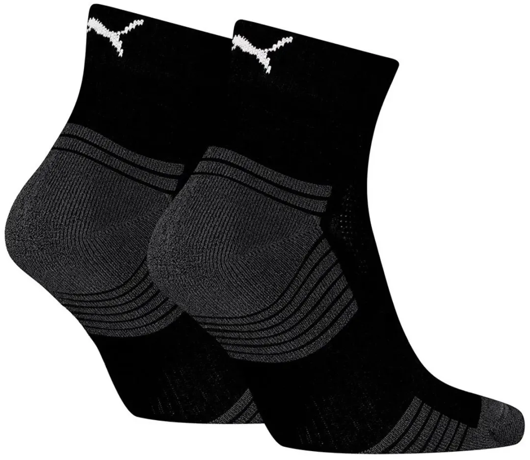 PUMA Unisex Sport Sokken Cushioned II - 2 Stuks - Zwart