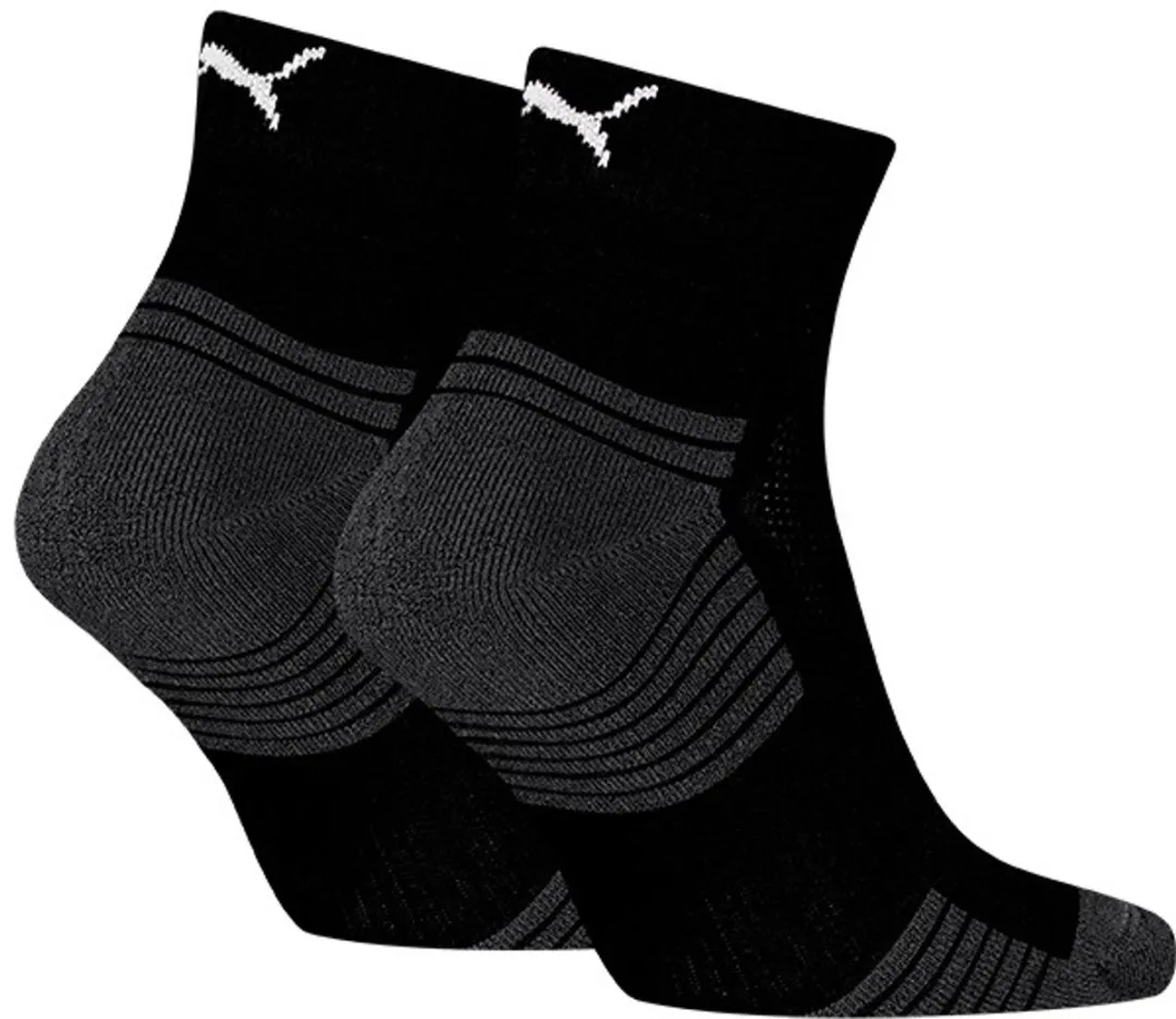 PUMA Unisex Sport Sokken Cushioned II - 2 Stuks - Zwart