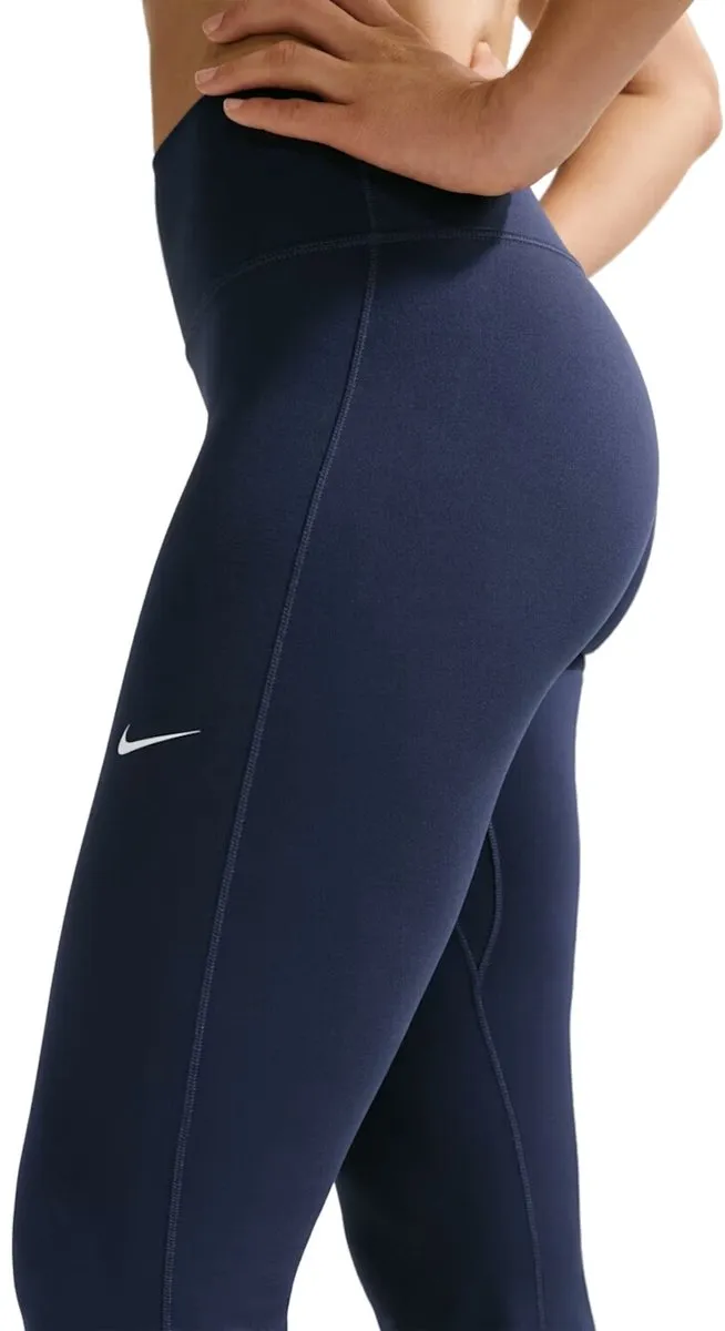 Nike Sportbroek One High Waist Flared Dames - Maat L - Zwart