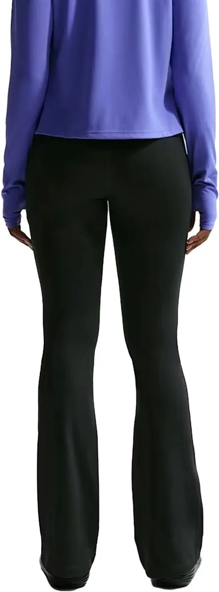 Nike Sportbroek One High Waist Flared Dames - Maat L - Zwart