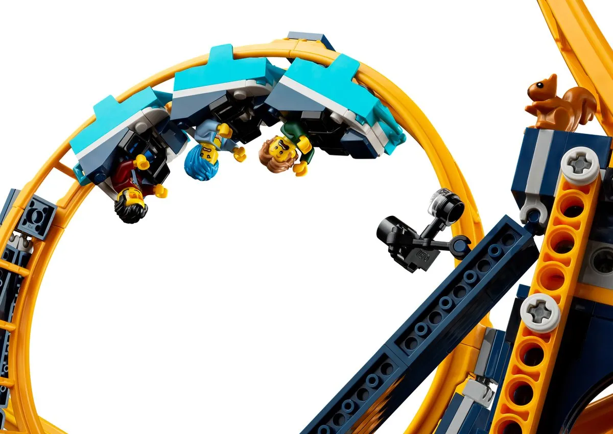 LEGO 10303 Loop Coaster - 3756 Stukken - 11 Minifiguren - Blauw/Geel - afbeelding 3 van 6