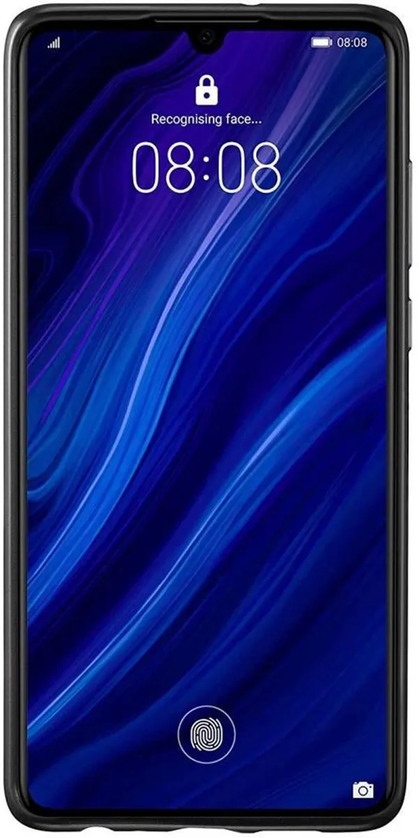 Huawei PU Hoesje 51992992 - Zwart Carbon