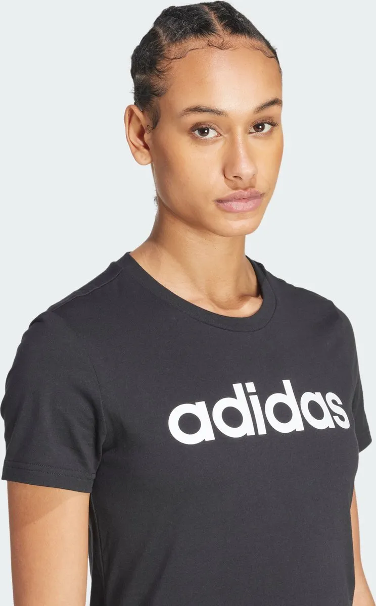 adidas Essentials Slim Logo T-shirt GL0769 - Zwart - S